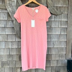 Dylan Slub Cotton Easy Tee Shirt Dress XS